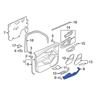 Audi OE - Front Left Door Armrest