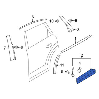 Audi OE - Rear Left Door Molding