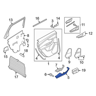 Audi OE - Rear Left Door Armrest