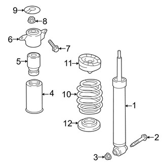 Audi OE - Rear Suspension - Shocks & Components (W/O Air Suspension), (Premium / Premium Plus)