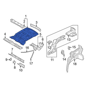 Audi OE - Rear Floor Pan