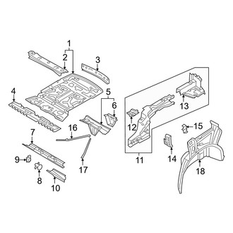Audi OE - Rear Body & Floor - Floor