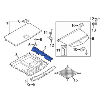 Audi OE - Rear Left Lower Interior Quarter Panel Trim Panel