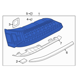 Audi OE - Rear Left Upper Tail Light Assembly