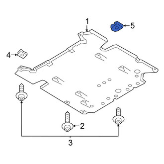 Audi OE - Floor Pan Splash Shield Clip