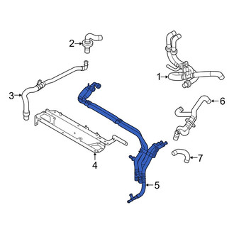 Audi OE - Front Drive Motor Battery Pack Coolant Hose
