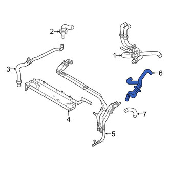Audi OE - Front Drive Motor Battery Pack Coolant Hose