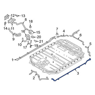 Audi OE - Rear Left Engine Coolant Pipe