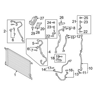 Audi OE - Air Conditioner & Heater - Condenser (Condenser and Lines)