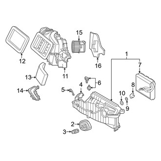 Audi OE - Air Conditioner & Heater - Evaporator Housing