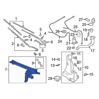 Audi OE - Front Wiper Motor