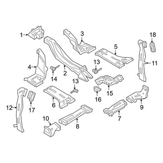 Audi OE - Instrument Panel - Ducts (Rear)