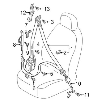 Audi OE - Restraint Systems - Front Seat Belts