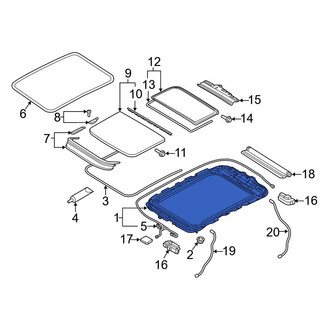 Audi OE - Sunroof Frame