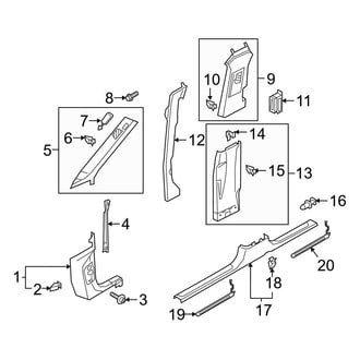 Audi OE - Pillars, Rocker & Floor - Interior Trim
