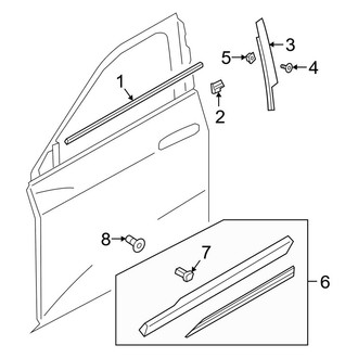 Audi OE - Front Door - Exterior Trim
