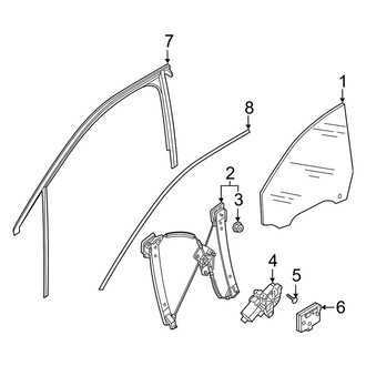 Audi OE - Front Door - Glass & Hardware