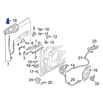 Audi OE - Front Left Door Lock Cylinder
