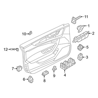 Audi OE - Front Door - Interior Trim (Switches & Lamps)
