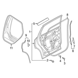 Audi OE - Rear Door - Door & Components