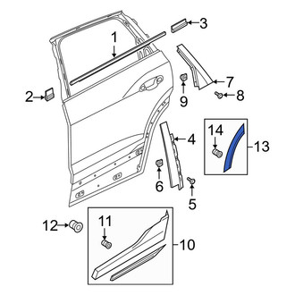 Audi OE - Front Left Wheel Arch Molding