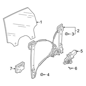 Audi OE - Rear Door - Glass & Hardware