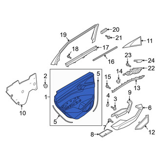 Audi OE - Rear Left Inner Door Interior Trim Panel
