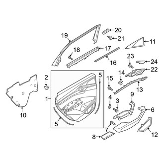 Audi OE - Rear Door - Interior Trim (Door Panels & Covers)