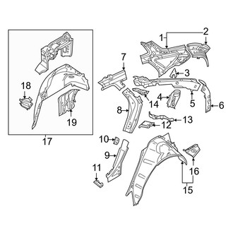 Audi OE - Quarter Panel - Inner Structure (Premium Plus / Prestige)