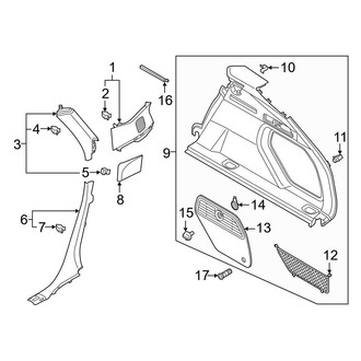 Audi OE - Quarter Panel - Interior Trim (Premium Plus / Prestige)
