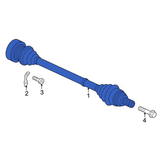 Audi OE - Rear CV Axle Assembly