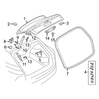 Audi OE - Lift Gate - Gate & Hardware