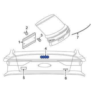 Audi OE - Rear Hatch Emblem