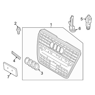 Audi OE - Front Bumper & Grille - Grille & Components (W/O S Line Package)