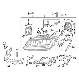 Audi OE - Front Lamps - Headlamp Components (W/O Xenon Lamps)