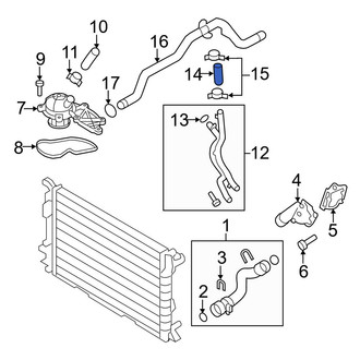 Audi OE - Upper Radiator Coolant Hose