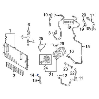 Audi OE - Upper A/C Refrigerant Line O-Ring