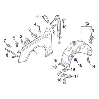 Audi OE - Fender Liner Nut