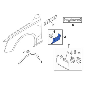 Audi OE - Front Left Fender Molding