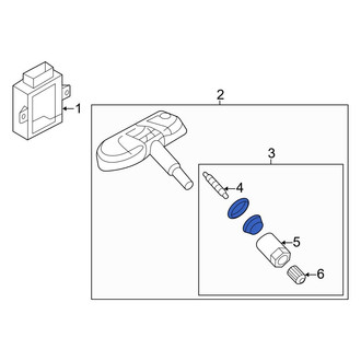 Audi OE - Tire Pressure Monitoring System (TPMS) Sensor Service Kit