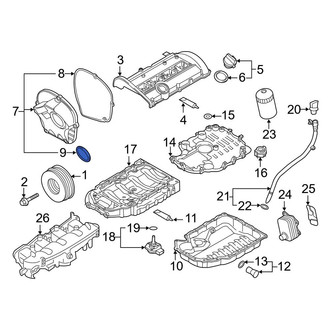 Audi OE - Front Engine Crankshaft Seal