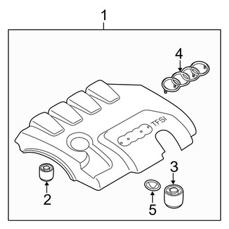 Audi OE - Engine / Transaxle - Engine Appearance Cover (Flex)