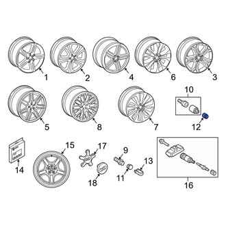 Audi OE - Wheel Lug Bolt Cap