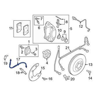 Audi OE - Front Brake Hydraulic Hose