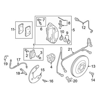 Audi OE - Front Suspension - Brake Components (345 mm, Brembo)