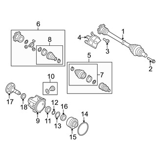 Audi OE - Front Suspension - Carrier & Front Axles (3.2L)