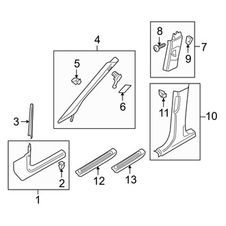 Audi OE - Pillars, Rocker & Floor - Interior Trim