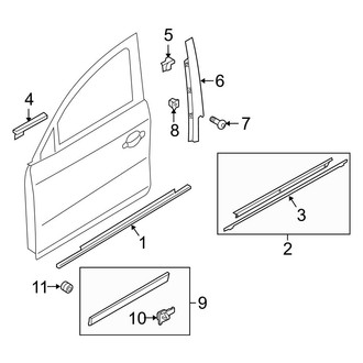 Audi OE - Front Door - Exterior Trim
