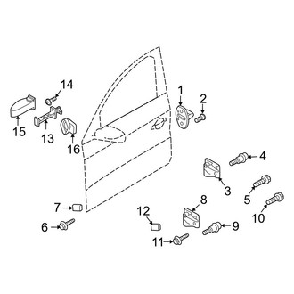 Audi OE - Front Door - Lock & Hardware (Hinges & Striker)