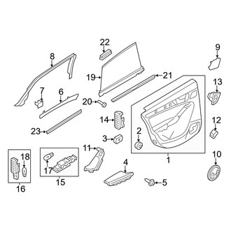 Audi OE - Rear Door - Interior Trim